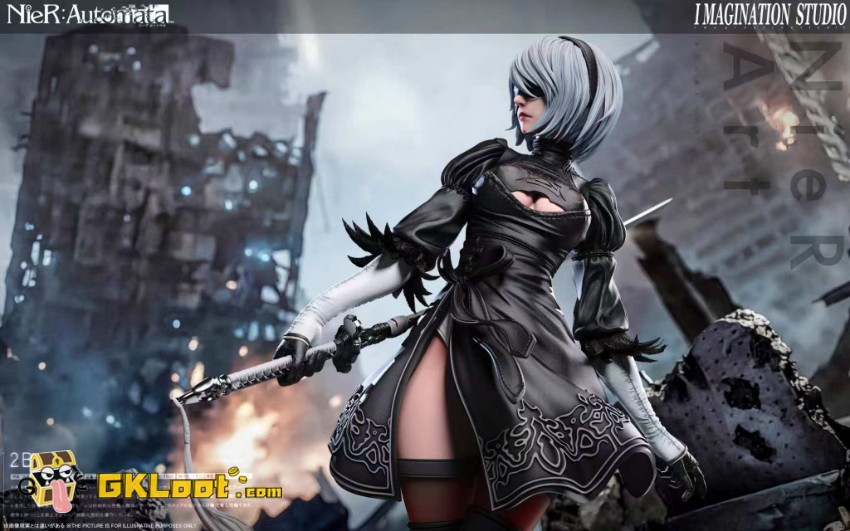 Imagination Studio 1/6 NieR:Automata YoRHa No. 2 Type B Statue - View 3 Imagination Studio 1/6 NieR:Automata YoRHa No. 2 Type B Statue - View 3