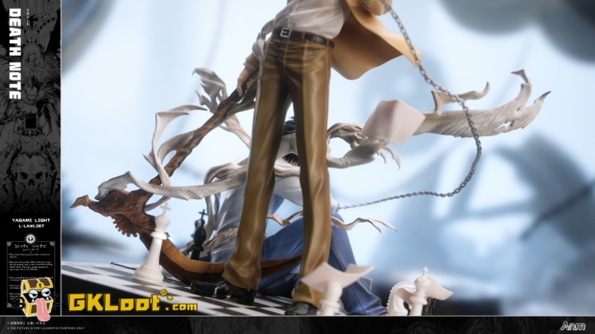 Anm Studio 1/6 Death Note Yagami Light & L·Lawliet Statue - View 6 Anm Studio 1/6 Death Note Yagami Light & L·Lawliet Statue - View 6