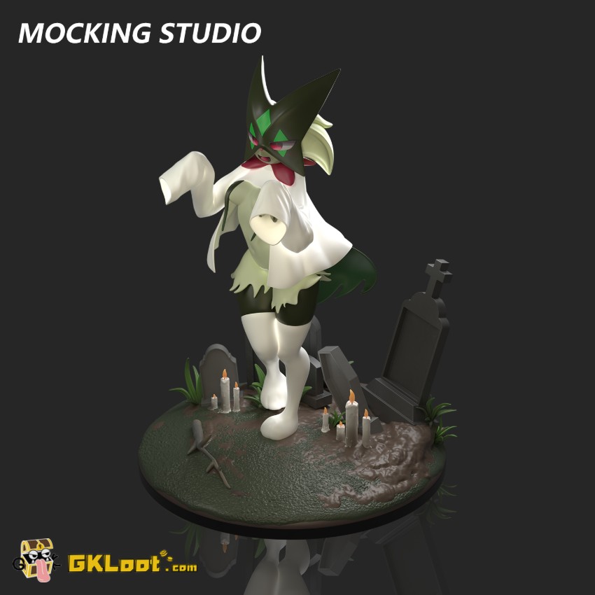Mocking Studio 1/8 Pokémon Meowscarada Statue - View 3 Mocking Studio 1/8 Pokémon Meowscarada Statue - View 3