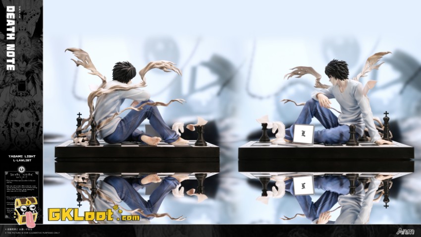 Anm Studio 1/6 Death Note Yagami Light & L·Lawliet Statue - View 8 Anm Studio 1/6 Death Note Yagami Light & L·Lawliet Statue - View 8