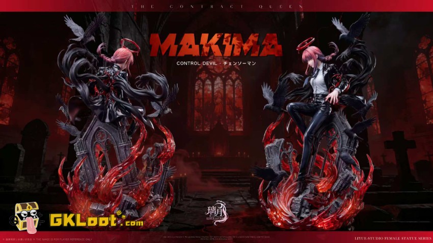 Li Yue Studio 1/6 Chainsaw Man Makima Statue - View 3 Li Yue Studio 1/6 Chainsaw Man Makima Statue - View 3