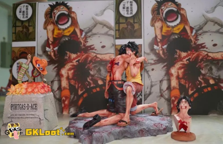 Fast Studio One Piece Portgas D. Ace & Monkey D. Luffy Statue - View 2 Fast Studio One Piece Portgas D. Ace & Monkey D. Luffy Statue - View 2