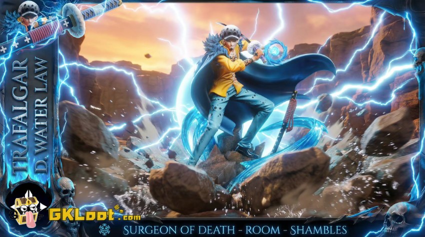 WX Studio One Piece Trafalgar D. Water Law Statue - View 2 WX Studio One Piece Trafalgar D. Water Law Statue - View 2