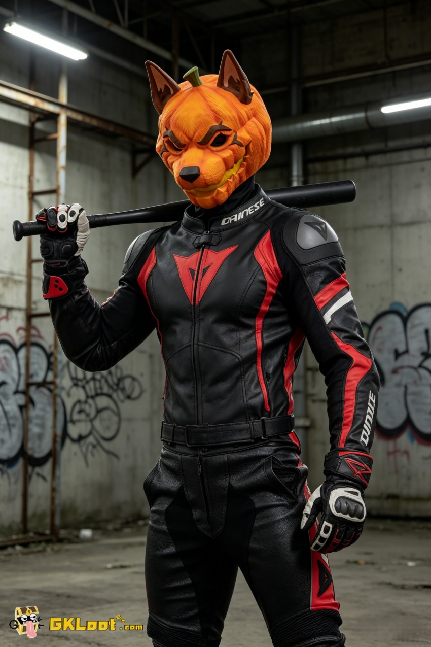 Shibadon Studio Original Pumpkin Head Mask w/ LED - View 1 Shibadon Studio Original Pumpkin Head Mask w/ LED - View 1