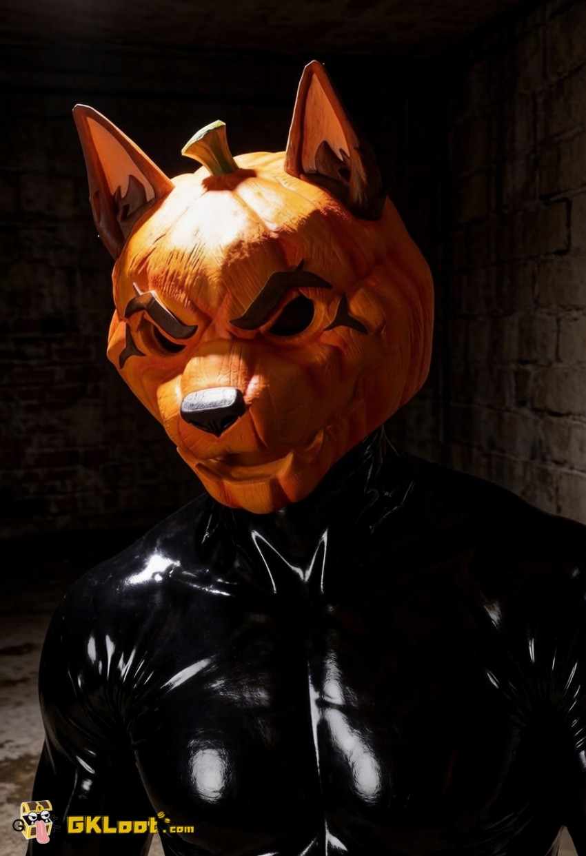 Shibadon Studio Original Pumpkin Head Mask w/ LED - View 8 Shibadon Studio Original Pumpkin Head Mask w/ LED - View 8