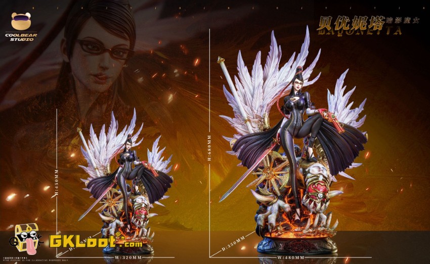 Coolbear Studio Bayonetta Bayonetta Statue w/ LED - View 9 Coolbear Studio Bayonetta Bayonetta Statue w/ LED - View 9