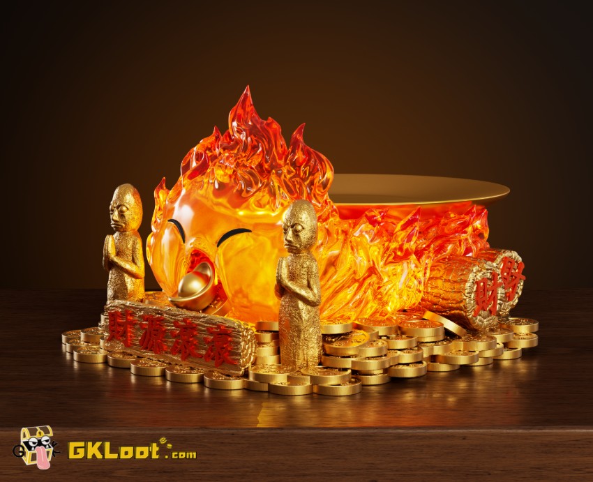 Wawa Studio Howl's Moving Castle Calcifer Statue - View 3 Wawa Studio Howl's Moving Castle Calcifer Statue - View 3