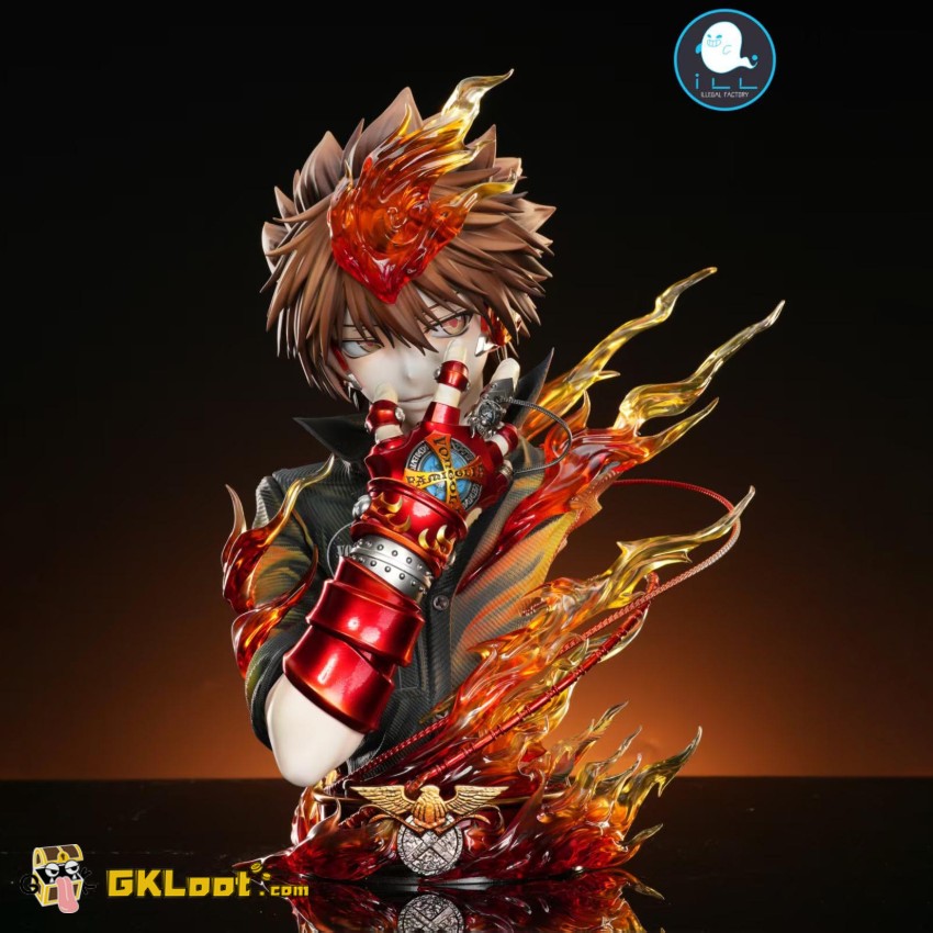 ILLegal Factory Studio 1/6 Katekyo Hitman Reborn Tsunayoshi Sawada Statue w/ LED - View 1 ILLegal Factory Studio 1/6 Katekyo Hitman Reborn Tsunayoshi Sawada Statue w/ LED - View 1