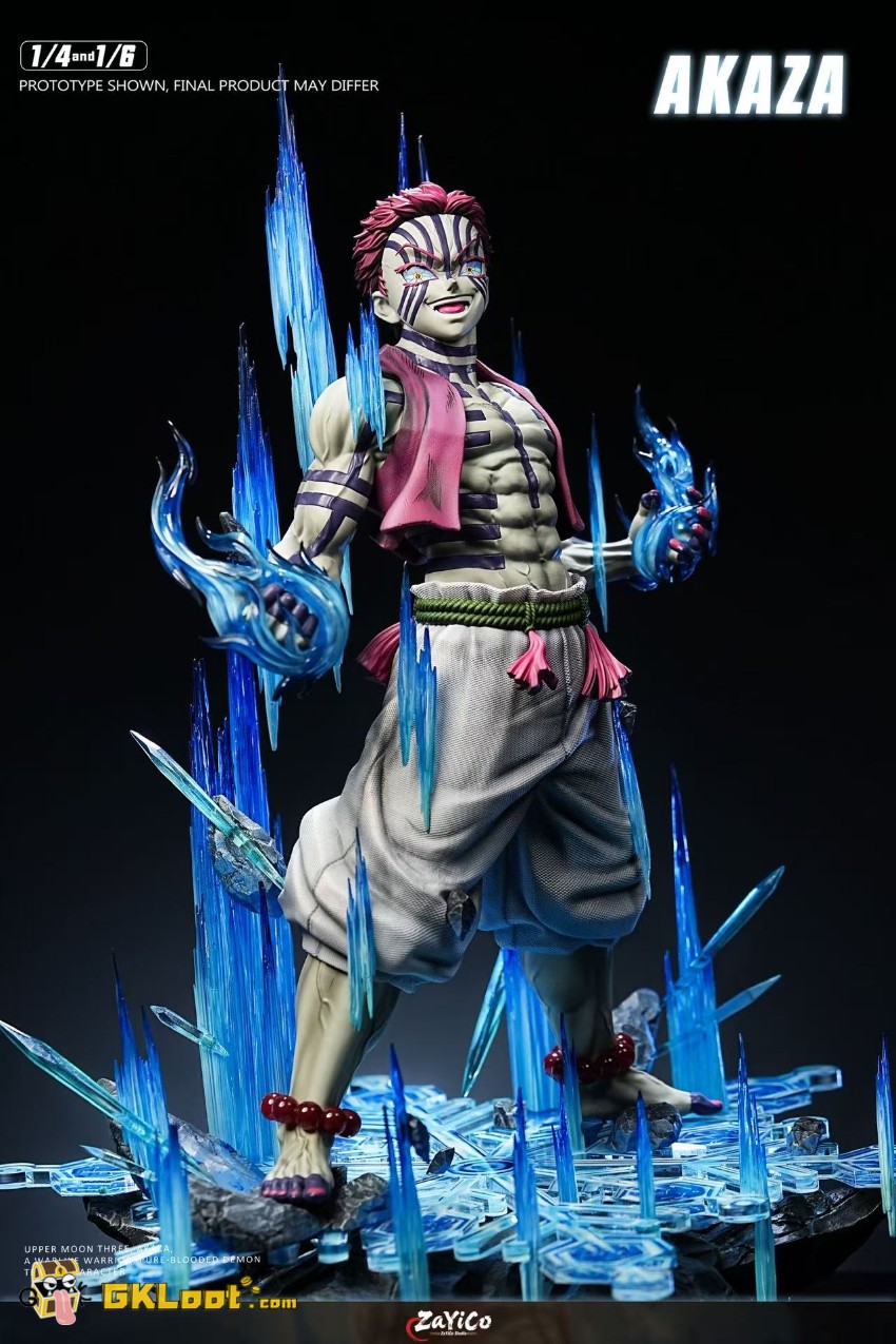 Zayico Studio Demon Slayer Akaza Statue w/ LED - View 15 Zayico Studio Demon Slayer Akaza Statue w/ LED - View 15