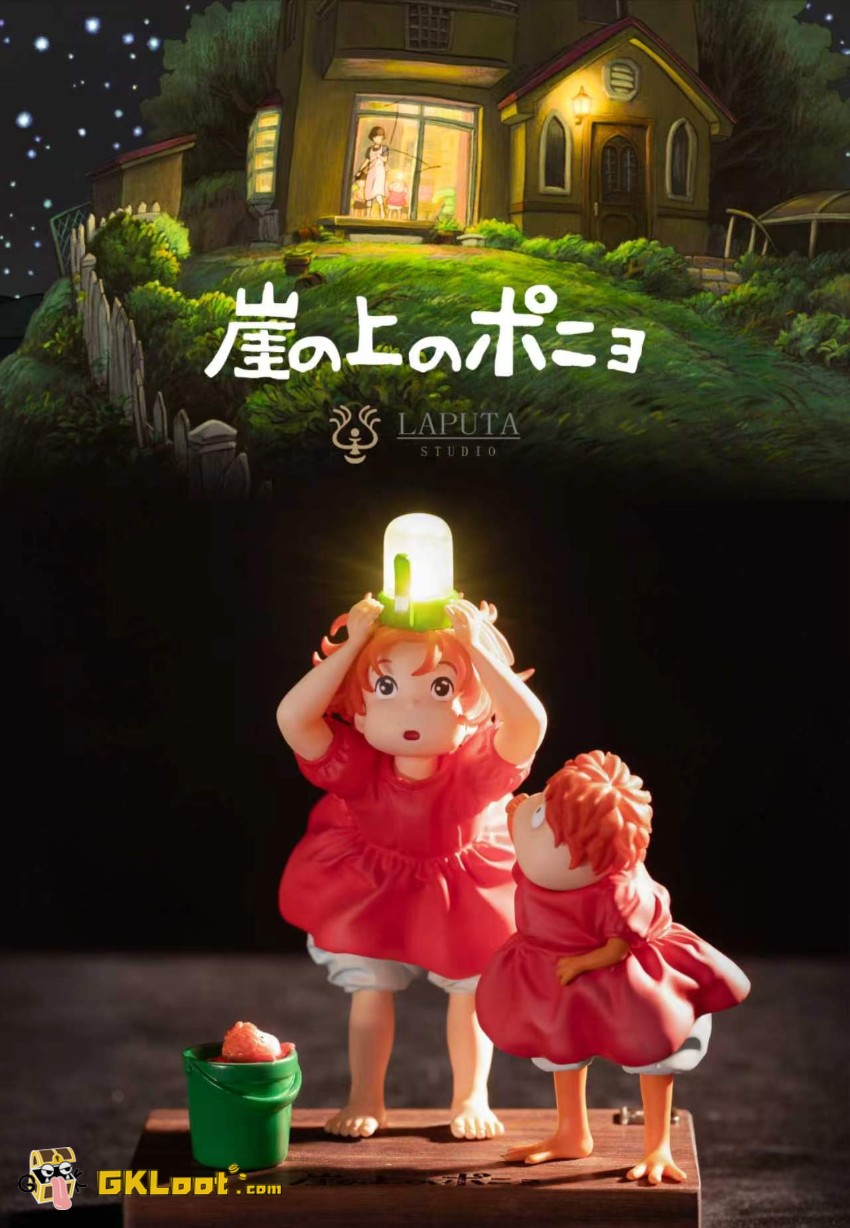 Laputa Studio Ponyo on the Cliff by the Sea Ponyo Statue w/ LED - View 3 Laputa Studio Ponyo on the Cliff by the Sea Ponyo Statue w/ LED - View 3