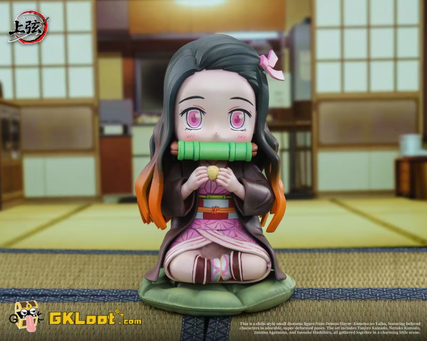 Shang Xian Studio Demon Slayer Tanjiro Kamado & Zenitsu Agatsuma & Inosuke Hashibira & Nezuko Kamado Statue - View 5 Shang Xian Studio Demon Slayer Tanjiro Kamado & Zenitsu Agatsuma & Inosuke Hashibira & Nezuko Kamado Statue - View 5