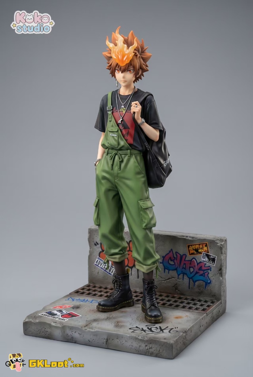 Koko Studio Katekyo Hitman Reborn Chrome Dokuro & Reborn Tsunayoshi Statue - View 2 Koko Studio Katekyo Hitman Reborn Chrome Dokuro & Reborn Tsunayoshi Statue - View 2
