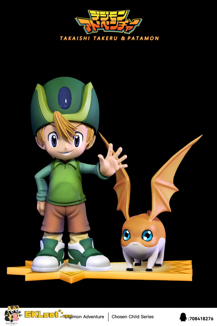 Butterfly Studio Digimon Takaishi Takeru & Patamon Statue - View 7 Butterfly Studio Digimon Takaishi Takeru & Patamon Statue - View 7