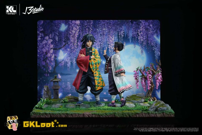 Keep Real & Root 3 Studio Demon Slayer Tomioka Goyu & Kocho Shinobu Statue - View 2 Keep Real & Root 3 Studio Demon Slayer Tomioka Goyu & Kocho Shinobu Statue - View 2