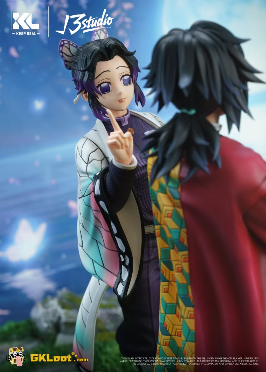 Keep Real & Root 3 Studio Demon Slayer Tomioka Goyu & Kocho Shinobu Statue - View 8 Keep Real & Root 3 Studio Demon Slayer Tomioka Goyu & Kocho Shinobu Statue - View 8