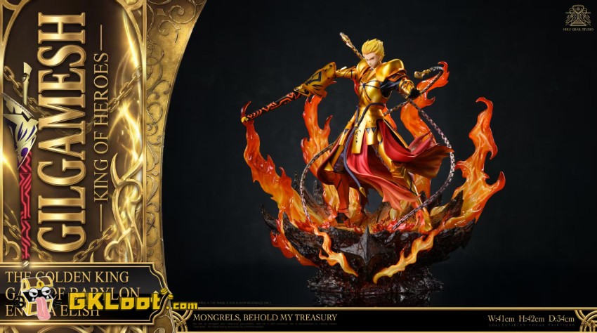 Holy Grail Studio 1/6 Fate/Stay Night Gilgamesh Statue w/ LED - View 8 Holy Grail Studio 1/6 Fate/Stay Night Gilgamesh Statue w/ LED - View 8