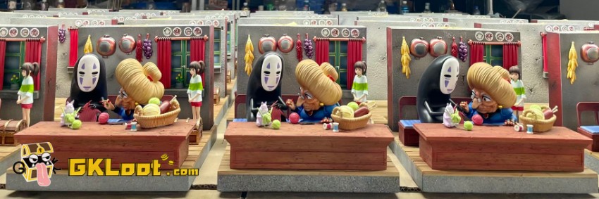 YAMI Studio Spirited Away Chihiro Ogino & No Face Man & Zeniba Statue - View 1 YAMI Studio Spirited Away Chihiro Ogino & No Face Man & Zeniba Statue - View 1