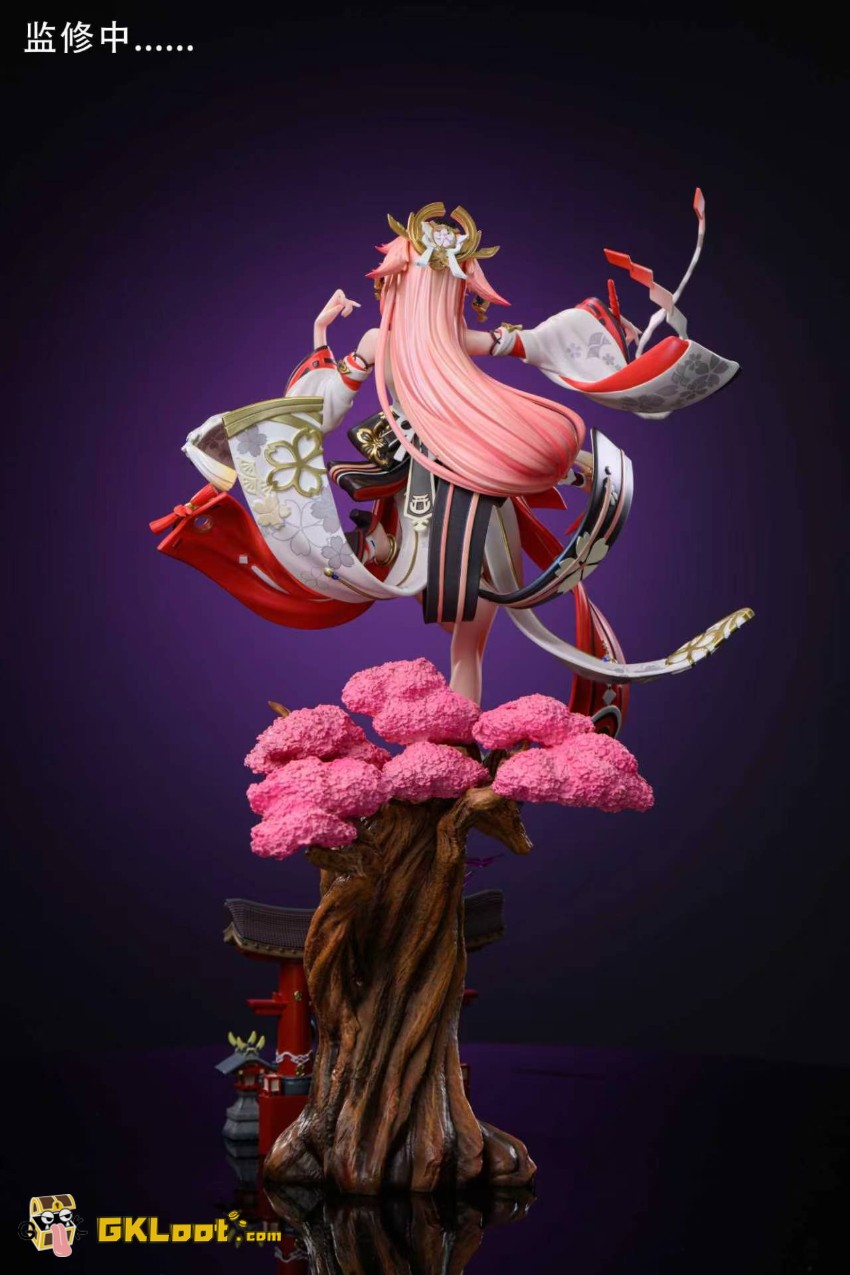 Hakimi Studio 1/6 Genshin Impact Yae Miko & Raiden Shogun Statue - View 1 Hakimi Studio 1/6 Genshin Impact Yae Miko & Raiden Shogun Statue - View 1
