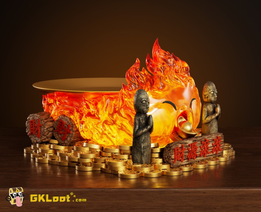 Wawa Studio Howl's Moving Castle Calcifer Statue - View 5 Wawa Studio Howl's Moving Castle Calcifer Statue - View 5