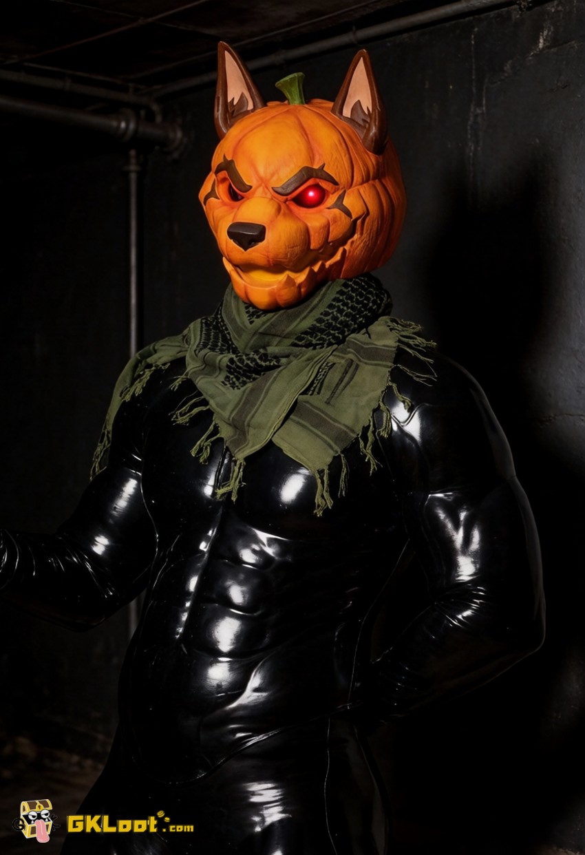 Shibadon Studio Original Pumpkin Head Mask w/ LED - View 14 Shibadon Studio Original Pumpkin Head Mask w/ LED - View 14