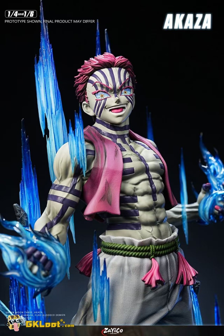 Zayico Studio Demon Slayer Akaza Statue w/ LED - View 7 Zayico Studio Demon Slayer Akaza Statue w/ LED - View 7