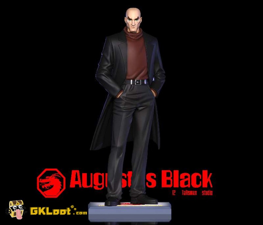 12 Talisman Studio Jackie Chan Adventures Augustus Black Statue - View 2 12 Talisman Studio Jackie Chan Adventures Augustus Black Statue - View 2