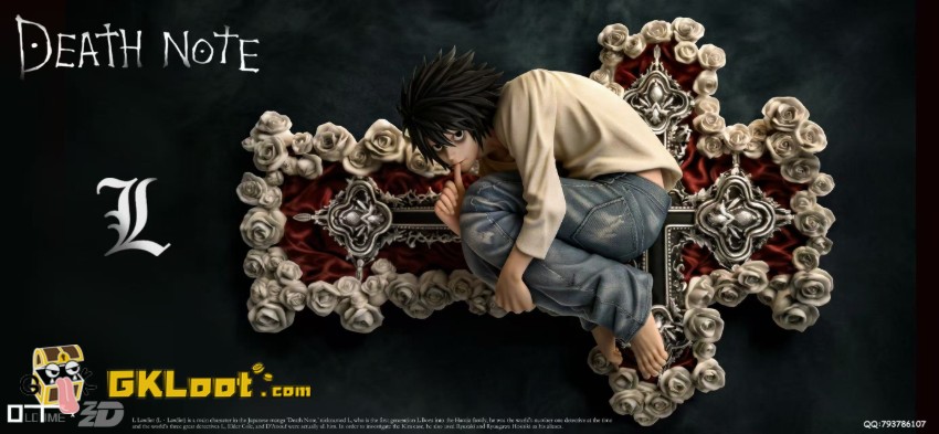 Old Time & ZZDD Studio 1/6 Death Note L Lawliet Statue - View 2 Old Time & ZZDD Studio 1/6 Death Note L Lawliet Statue - View 2