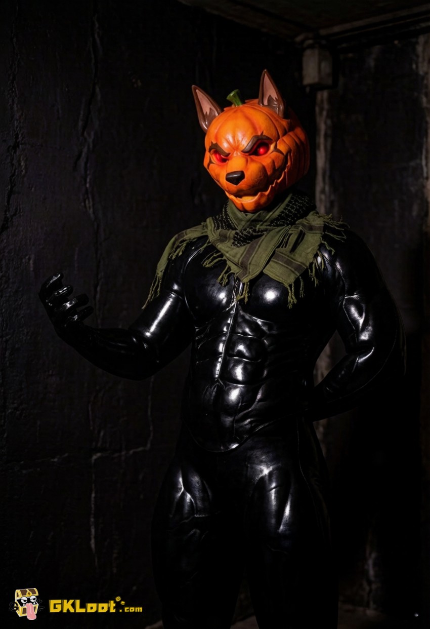 Shibadon Studio Original Pumpkin Head Mask w/ LED - View 16 Shibadon Studio Original Pumpkin Head Mask w/ LED - View 16