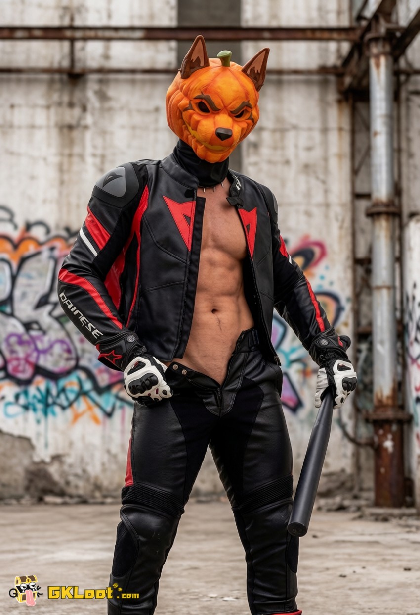 Shibadon Studio Original Pumpkin Head Mask w/ LED - View 23 Shibadon Studio Original Pumpkin Head Mask w/ LED - View 23