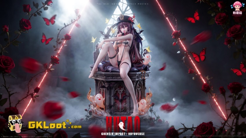Pink Mushroom Studio 1/6 Genshin Impact Hu Tao Statue - View 3 Pink Mushroom Studio 1/6 Genshin Impact Hu Tao Statue - View 3