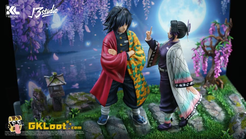 Keep Real & Root 3 Studio Demon Slayer Tomioka Goyu & Kocho Shinobu Statue - View 5 Keep Real & Root 3 Studio Demon Slayer Tomioka Goyu & Kocho Shinobu Statue - View 5