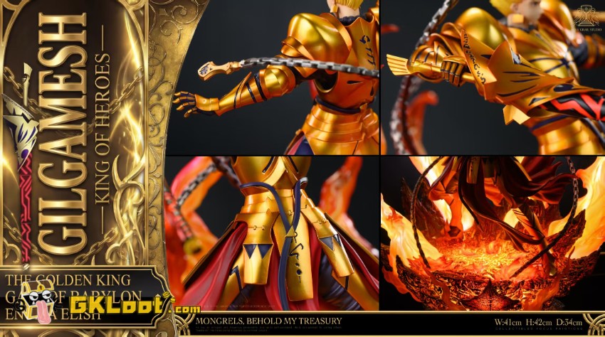 Holy Grail Studio 1/6 Fate/Stay Night Gilgamesh Statue w/ LED - View 5 Holy Grail Studio 1/6 Fate/Stay Night Gilgamesh Statue w/ LED - View 5
