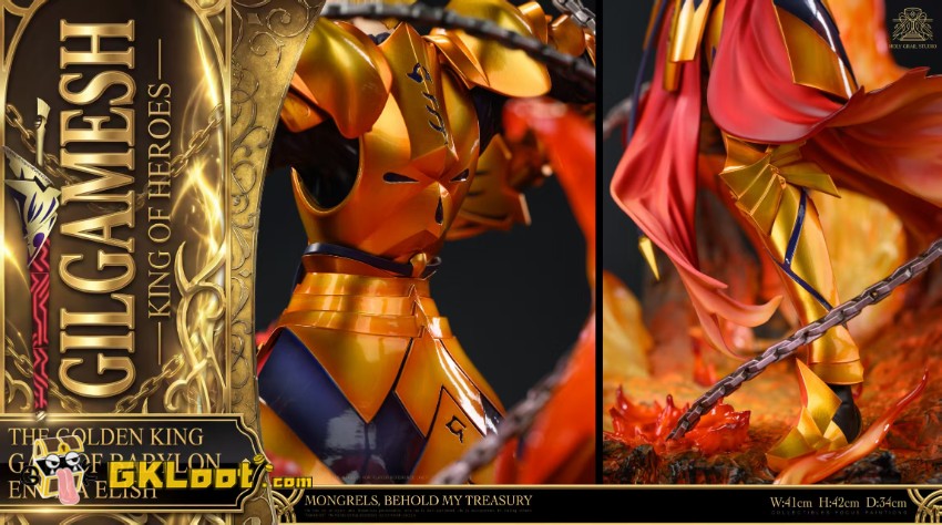 Holy Grail Studio 1/6 Fate/Stay Night Gilgamesh Statue w/ LED - View 2 Holy Grail Studio 1/6 Fate/Stay Night Gilgamesh Statue w/ LED - View 2