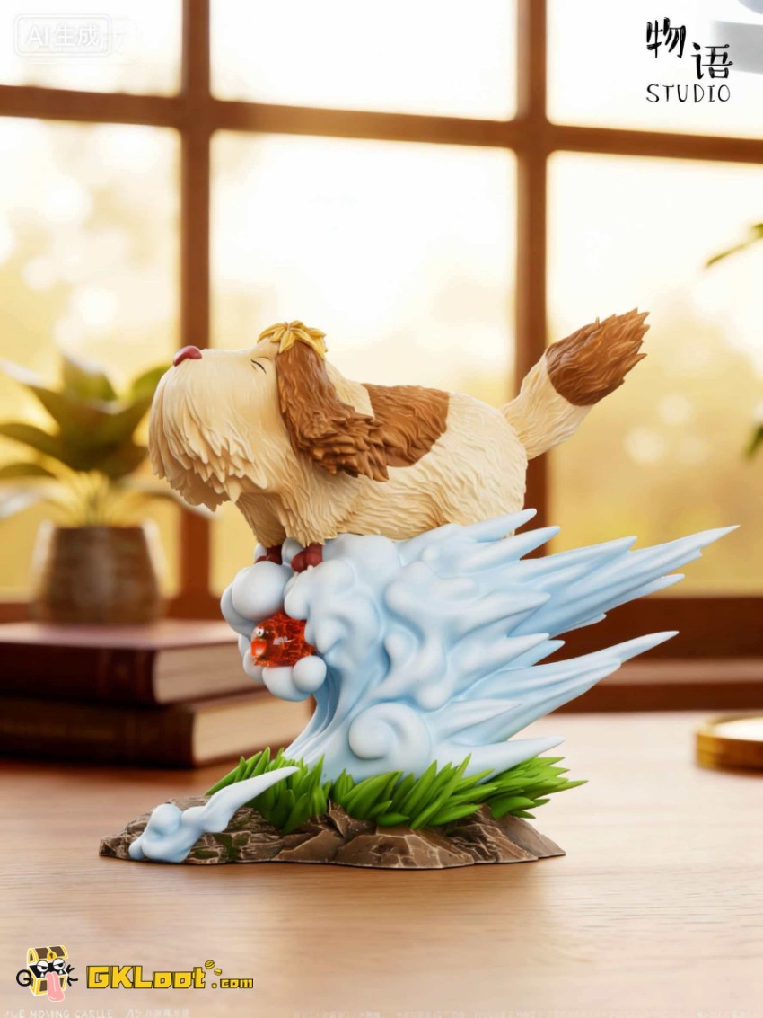 Wu Yu Studio Howl's Moving Castle Calcifer & Heen Statue - View 6 Wu Yu Studio Howl's Moving Castle Calcifer & Heen Statue - View 6