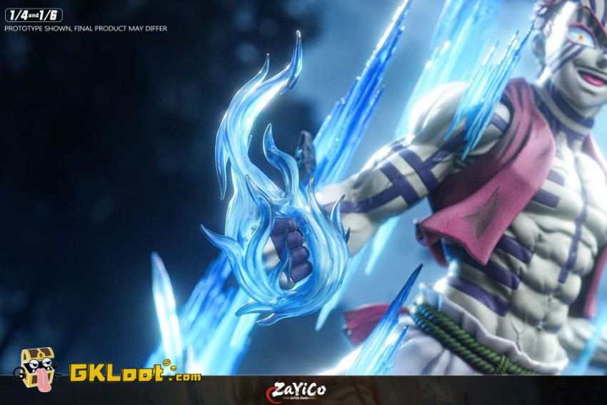 Zayico Studio Demon Slayer Akaza Statue w/ LED - View 8 Zayico Studio Demon Slayer Akaza Statue w/ LED - View 8