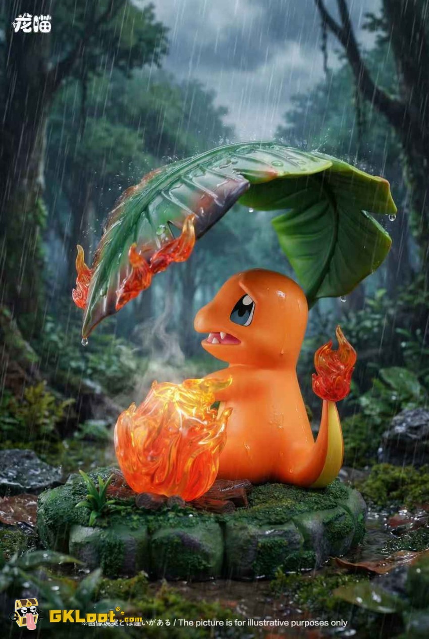 Long Miao Studio Pokémon & Howl's Moving Castle & Calcifer Statue - View 4 Long Miao Studio Pokémon & Howl's Moving Castle & Calcifer Statue - View 4