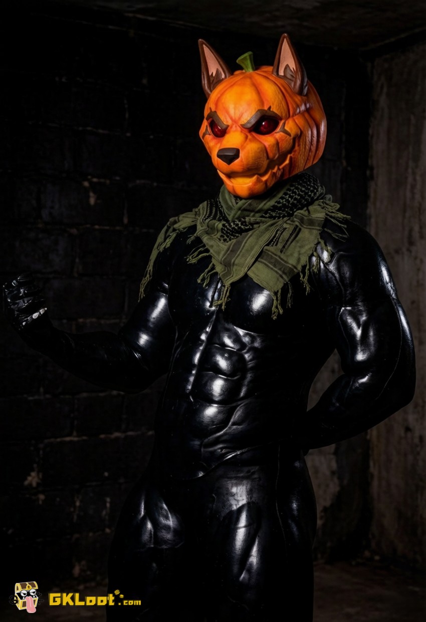 Shibadon Studio Original Pumpkin Head Mask w/ LED - View 15 Shibadon Studio Original Pumpkin Head Mask w/ LED - View 15