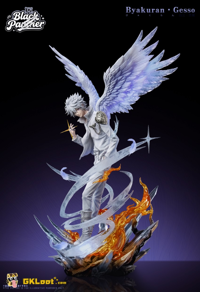 Black Panther Studio 1/6 Hitman Reborn Byakuran Gesso Statue - View 3 Black Panther Studio 1/6 Hitman Reborn Byakuran Gesso Statue - View 3