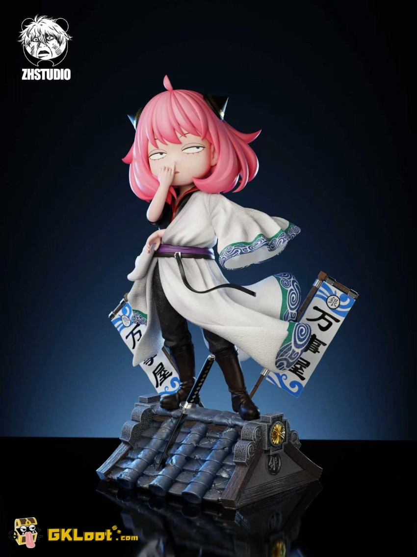 ZH Studio Spy × Family Anya Forger Cosplay Gintoki Sakata Statue - View 2 ZH Studio Spy × Family Anya Forger Cosplay Gintoki Sakata Statue - View 2