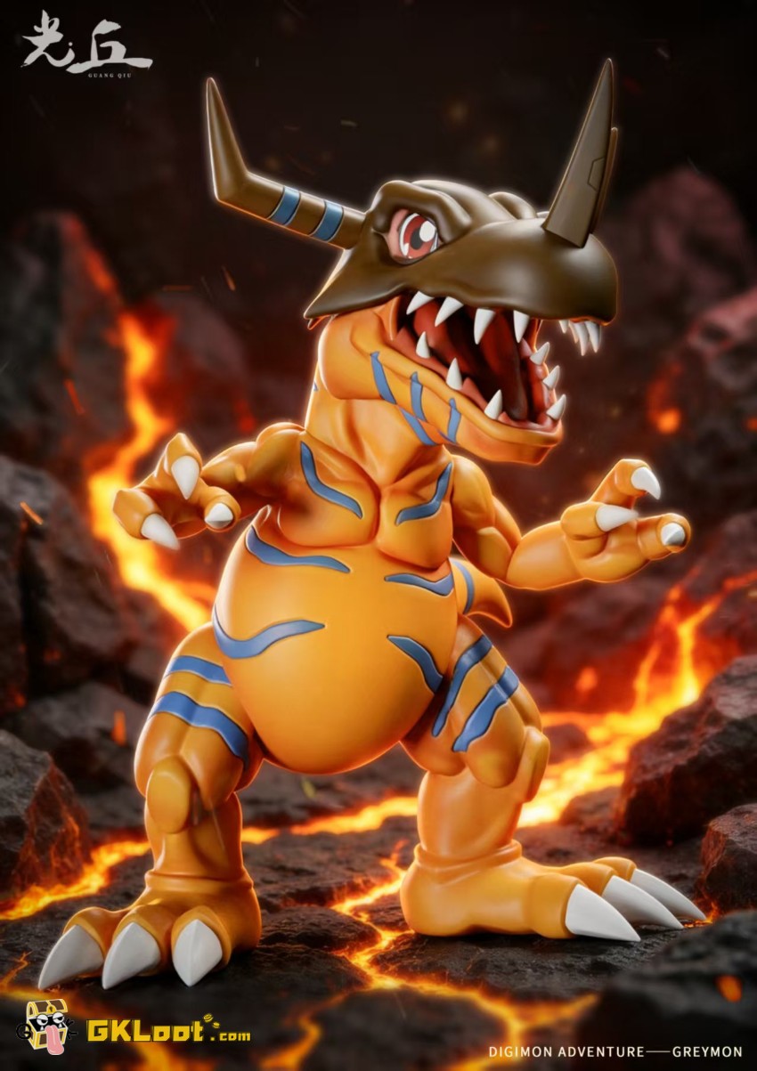 Guang Qiu Studio Digimon Greymon Statue - View 2 Guang Qiu Studio Digimon Greymon Statue - View 2