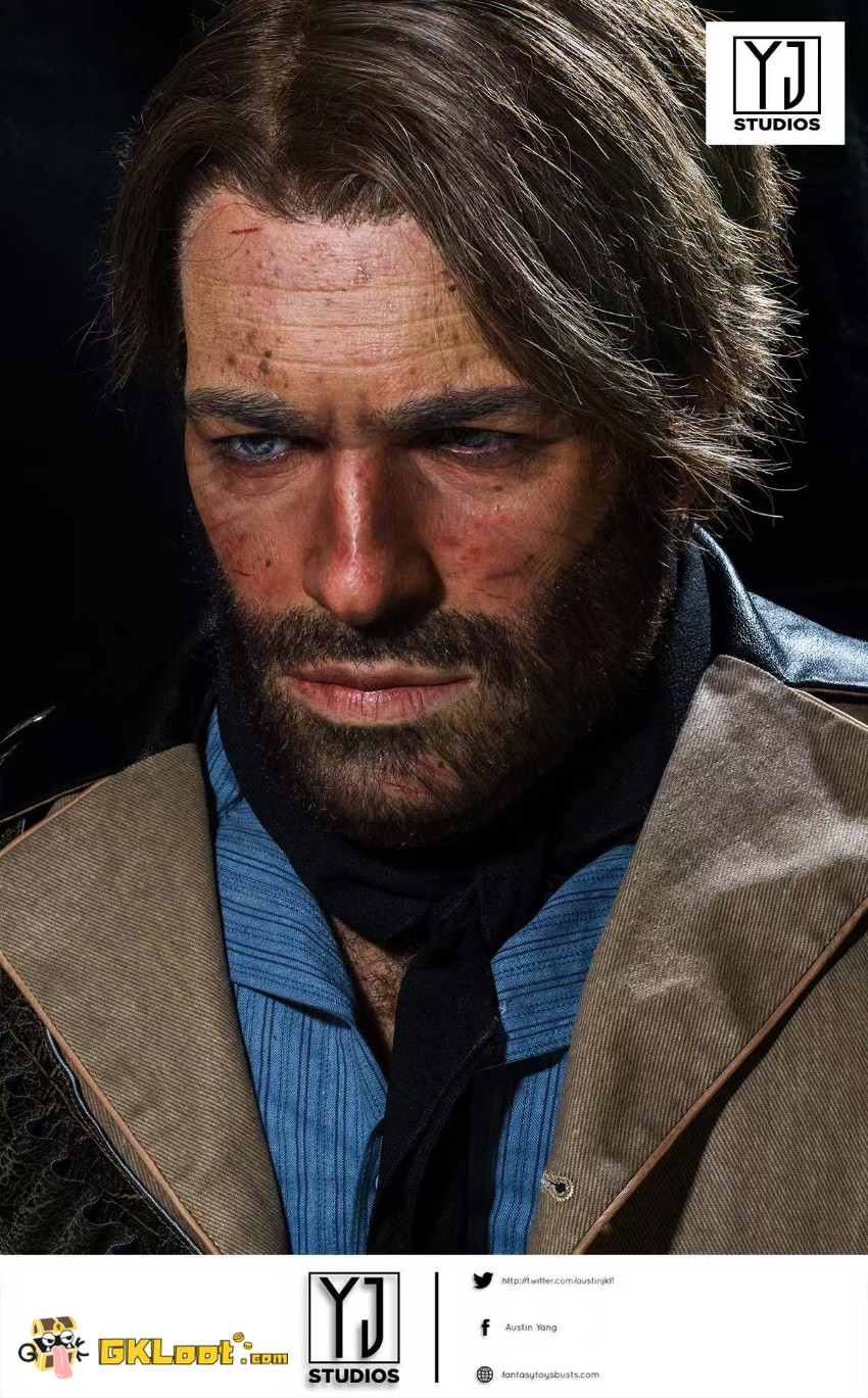YJ Studio 1/1 Red Dead Redemption Arthur Morgan Bust Statue - View 7 YJ Studio 1/1 Red Dead Redemption Arthur Morgan Bust Statue - View 7