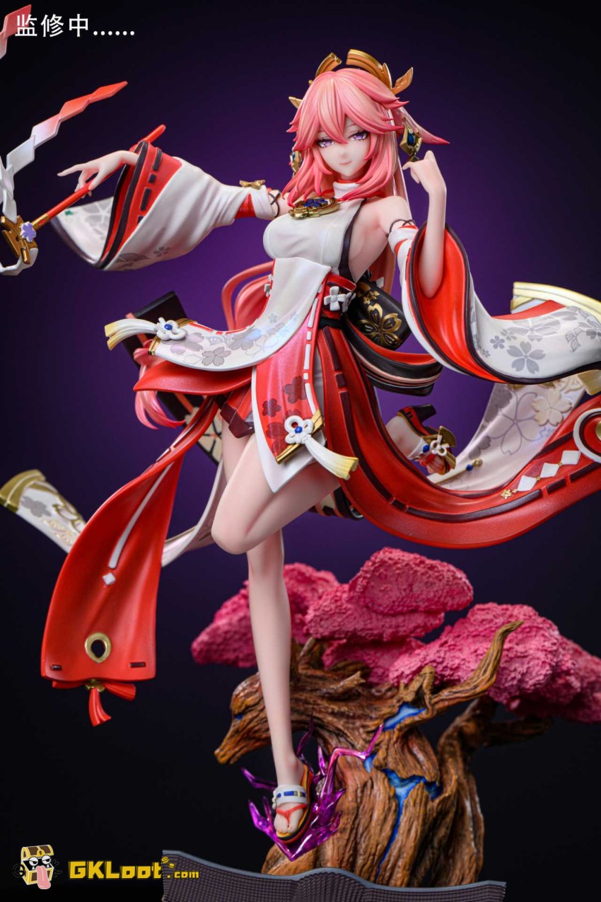 Hakimi Studio 1/6 Genshin Impact Yae Miko & Raiden Shogun Statue - View 8 Hakimi Studio 1/6 Genshin Impact Yae Miko & Raiden Shogun Statue - View 8