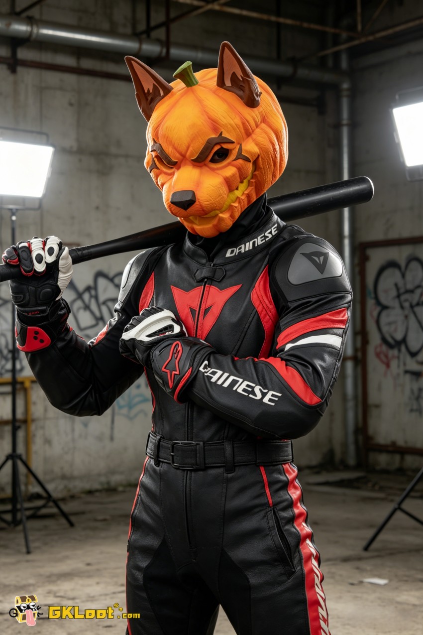 Shibadon Studio Original Pumpkin Head Mask w/ LED - View 4 Shibadon Studio Original Pumpkin Head Mask w/ LED - View 4