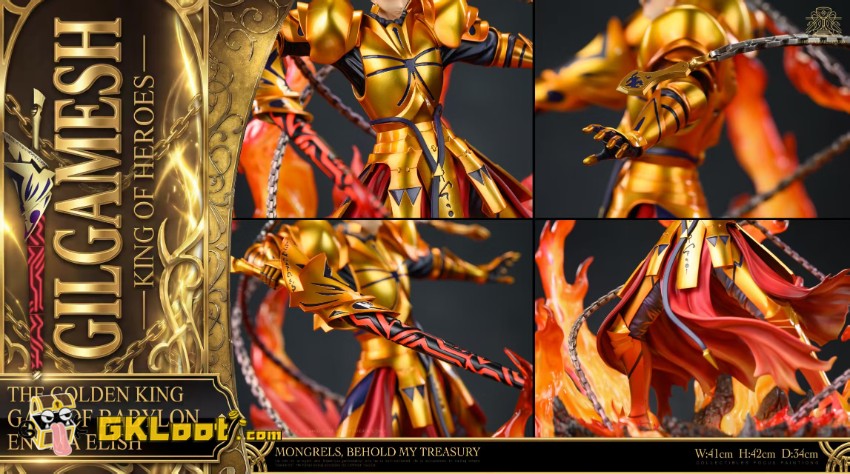 Holy Grail Studio 1/6 Fate/Stay Night Gilgamesh Statue w/ LED - View 3 Holy Grail Studio 1/6 Fate/Stay Night Gilgamesh Statue w/ LED - View 3