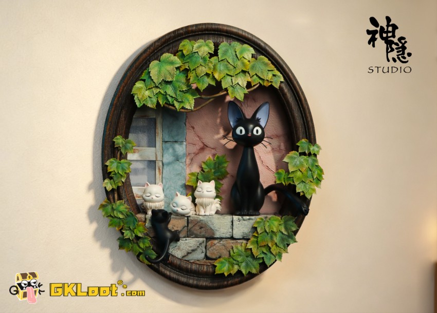 ShenYin Studio Kiki's Delivery Service Jiji and Kittens Statue - View 1 ShenYin Studio Kiki's Delivery Service Jiji and Kittens Statue - View 1