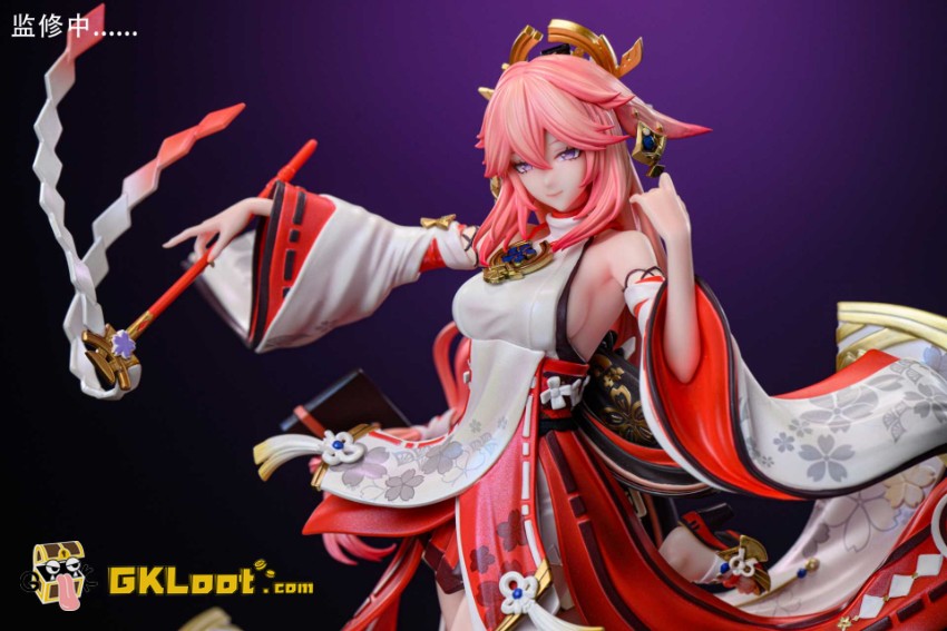 Hakimi Studio 1/6 Genshin Impact Yae Miko & Raiden Shogun Statue - View 12 Hakimi Studio 1/6 Genshin Impact Yae Miko & Raiden Shogun Statue - View 12