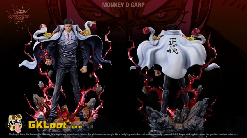 Opening Studio One Piece Monkey D. Garp Statue - View 4 Opening Studio One Piece Monkey D. Garp Statue - View 4