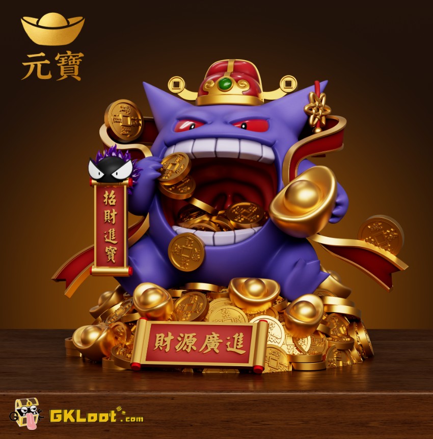 Yuan Bao Studio Pokémon Gengar Statue - View 4 Yuan Bao Studio Pokémon Gengar Statue - View 4