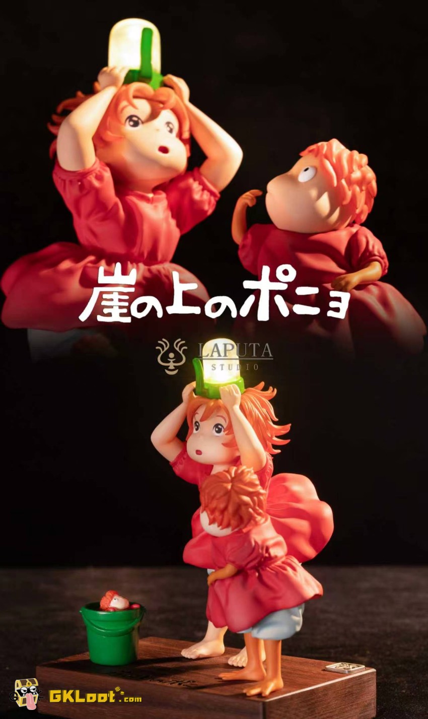 Laputa Studio Ponyo on the Cliff by the Sea Ponyo Statue w/ LED - View 6 Laputa Studio Ponyo on the Cliff by the Sea Ponyo Statue w/ LED - View 6