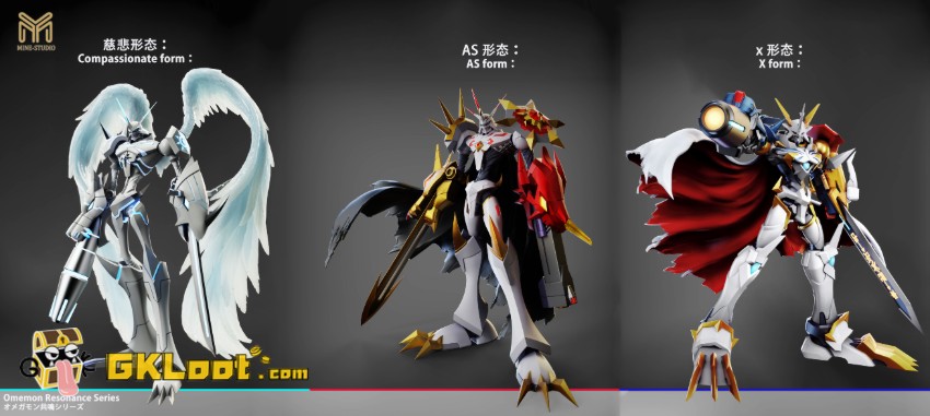 Mine Studio Digimon Omegamon Statue - View 5 Mine Studio Digimon Omegamon Statue - View 5